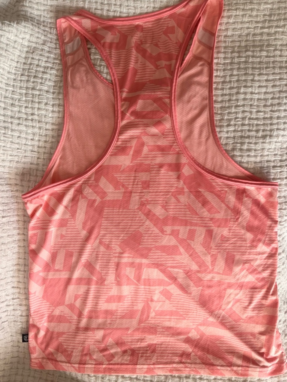 Pink Timoteo Geometric Racerback Tank Top - Picture 4 of 4
